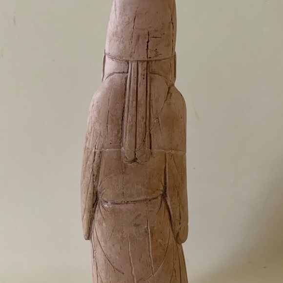 Vintage Austin Production 1975 carved Asian sculpture Sholary man - Picture 6 of 10